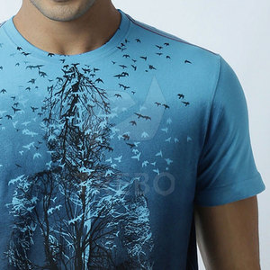 Camiseta de Hombre de Secado Rápido y Transpirable de Poliéster/Algodón, Diseño Personalizado Disponible, Sublimación Personalizada de Moda, en Venta - Product Image 5