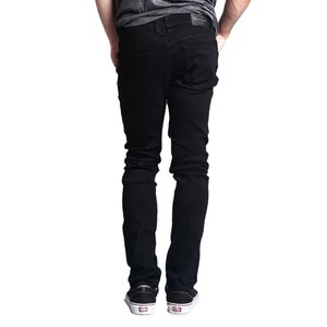 กางเกงยีนส์จับจีบสองชั้นเอวสูงของผู้ชายผ้าเดนิมสีทึบทรงหลวมสีฟ้าผ้ายืดระบายอากาศได้ดีแห้งเร็วไซส์ใหญ่พิเศษ - Product Image 2