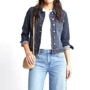 Chaquetas Vaqueras de Mezclilla para Mujer al por Mayor, Lavadas, con Botones, Cómodas, Transpirables, Personalizadas, OEM - Product Image 1