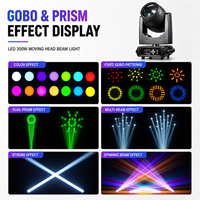 Projecteur de scène professionnel LED 360W, 13 motifs, 14 couleurs, 2 angles de faisceau, DMX512 16 canaux, IP33, pour bars, fêtes et mariages