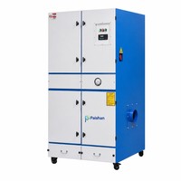 Collecteur de poussière à cartouche à haut débit d'air avec nettoyage par jet pulsé pour la collecte de sciure de bois et manomètre