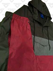 60% Polyester 40% cotton Unisex Windbreakers tracksuits <b>sets</b> zipper closure unique panel design cut and <b>sew</b> training windbreaker - Product Image 4