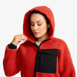 Custom Logo High Quality Unisex <b>Pullover</b> Sweatshirt Winter Solid Sherpa Fleece Breathable Hoodie <b>For</b> <b>Women</b> Comfortable - Product Image 5