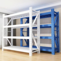 Étagère de rangement multi-niveaux robuste vert militaire avec structure en acier renforcé pour munitions et fournitures de casernes