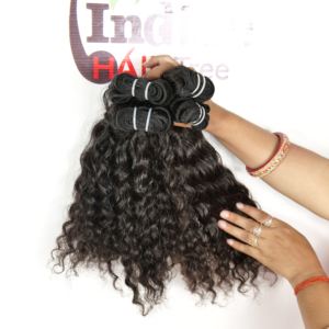 Order Online <b>Now</b> Remy Curly Unprocessed Vendor Natural Black Color Bundles Cuticle Aligned Virgin Indian Human Hair Extensions - Product Image 1