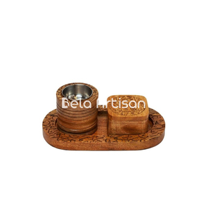 Vente en gros de parfums Ramadan 2025 Dubai-Ensemble Mubkhar, boîte-cadeau Eid Mubarak, ensemble de brûleurs Bakhoor par Bela Artisan - Product Image 5