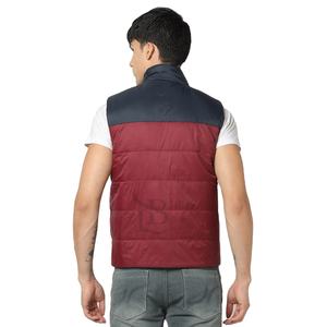 Chalecos acolchados de invierno transpirables de uso informal, chaqueta de diseño con logotipo personalizado para hombre con chaleco sin mangas de tela cálida acolchada para Fitness - Product Image 5