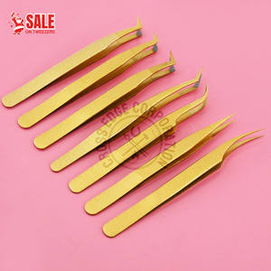 Pinzas para Extensión de Pestañas con Punta de Fibra, Gran Volumen, Fuerte Sujeción, Herramienta para Artistas de Pestañas - Product Image 1