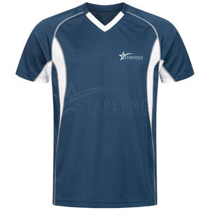Material de poliéster impreso con logotipo personalizado de alta calidad, ropa deportiva para exteriores, camiseta de voleibol hecha en Pakistán - Product Image 1