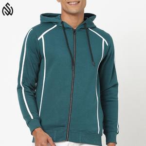 Sudaderas con capucha y cremallera para hombre de alta calidad, sudaderas con capucha cálidas con cremallera completa de invierno de lana, sudaderas atléticas informales personalizadas - Product Image 1
