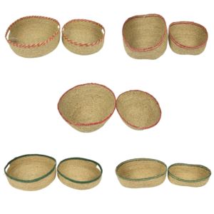 Certified Supplier Storage Zigzag Sew <b>Baskets</b> Seagrass Water Hyacinth Jute <b>Basket</b> Storage Organization <b>Bathroom</b> Laundry - Product Image 1