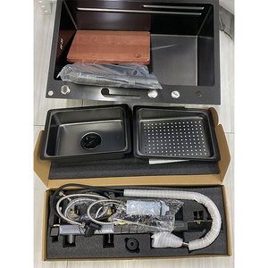 <span class=keywords><strong>Lavello</strong></span> da <span class=keywords><strong>Cucina</strong></span> Intelligente a Cascata in Acciaio Inox SUS 304/201 di Alta Qualità con Lavatazze Integrato, Certificato CE, per Uso Domestico - Product Image 2