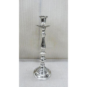 เชิงเทียนอลูมิเนียมแบบดั้งเดิมสีเงิน,เชิงเทียนสไตล์วินเทจหรูหราเชิงเทียนอลูมิเนียมคุณภาพดีทันสมัย - Product Image 1