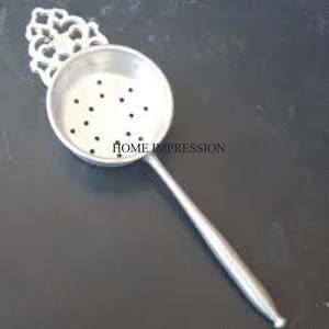 Hermoso y elegante diseñador, aspecto elegante, acabado de Color plateado, brillante, pulido, resistente, de té de colador Metal, suministros de utensilios de cocina - Product Image 3