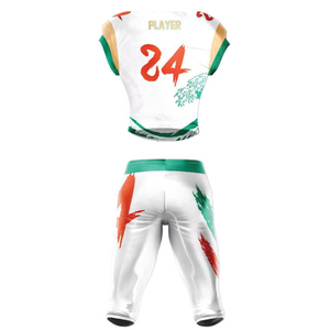 New <b>Design</b> Breathable Plus Size Youth Team Wear Sets Style Customizable <b>3D</b> Logo Printed Sublimation American Football Uniforms - Product Image 5