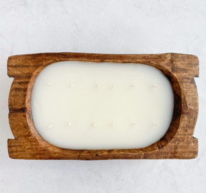 Bol à pâte en bois bougeoir noël décoration de la maison bol parfait pour la décoration de la maison bougie conteneur bol - Product Image 2