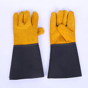 Gants de soudage en cuir de haute qualité à manches longues pour les soudeurs Arc Tig Mig et résistant au feu industriel - Product Image 2