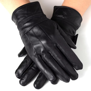 Guantes de cuero a la moda para mujer Guantes de moda para hombre Guante de vestir Piel de oveja Servicio OEM Vida diaria personalizada - Product Image 5