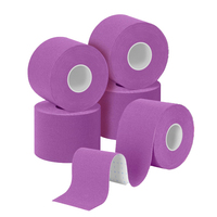 Bande de kinésiologie violette lavande certifiée CE, antidérapante, imperméable, respirante, élastique et résistante à la chaleur pour le sport