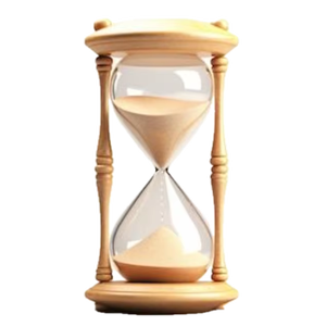 Horloge de table décorative en verre et métal de style classique, sablier artisanal, minuterie, décoration de la maison, cadeau de sablier - Product Image 1