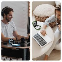 Étui de transport pour écouteurs EVA avec mousqueton, organiseur de rangement portable pour casque et petits accessoires