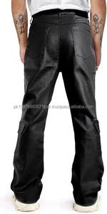 Última Novedad, Pantalones de Cuero Vacuno para Hombre, Hechos en Fábrica, Venta al por Mayor, Pantalones de Cuero de la Mejor Calidad para Hombre - Product Image 6