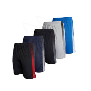 Short de basket-ball en maille de polyester pour hommes, avec logo personnalisé, vêtements de sport respirants de grande taille à bas prix - Product Image 1