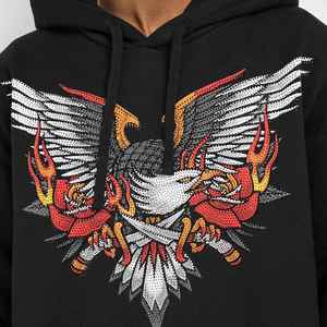 Sweat à capuche pour hommes à la mode pull Style 100% coton à manches longues polaire OEM ODM Logo personnalisé Streetwear vente en gros - Product Image 3