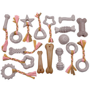 Colori personalizzati simpatici Pet durevole cucciolo di cane giocattolo da masticare con TPR neutro piccolo capezzolo giocattoli Pet Toy Set giocattolo - Product Image 1