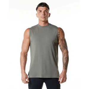 Camisetas de Gimnasio Personalizadas ABRA SPORTS para Hombre al por Mayor - Camisetas de Tirantes de Algodón/Fibra de Bambú de Secado Rápido y Transpirables - Product Image 2