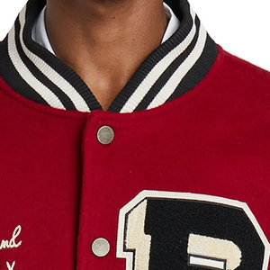 2023 Custom Designs <b>Long</b> Sleeve Baseball Varsity <b>Jacket</b> for <b>Men</b> Wholesale Canvas Blank Letterman <b>Jackets</b> - Product Image 6