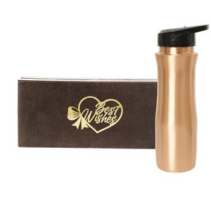 Simple Gift Pack <b>Copper</b> <b>Water</b> <b>Bottle</b> High Standard and Multipurpose Drinkware Accessories Available with Elegant Design for Sell - Product Image 1