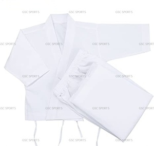 ชุดเครื่องแบบคาราเต้สีขาวชุดฝึกศิลปะการต่อสู้ทำจากผ้าฝ้ายน้ำหนักเบาพร้อมบริการ OEM ออกแบบแบรนด์ - Product Image 4