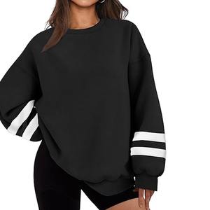 Wholesale Custom Logo Crewneck <b>Women</b> Pullover <b>Long</b> Sleeve Black Blank Oversized <b>Sweatshirt</b> <b>for</b> <b>Women</b> Oversized <b>Sweatshirt</b> - Product Image 4