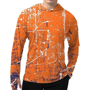 Haute qualité léger respirant bambou UV UPF 50 chemise à capuche à manches longues personnalisé votre propre marque hommes adultes confortable - Product Image 6