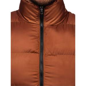 High Street <b>Men's</b> Casual <b>Long</b> Sleeve Puffer <b>Jacket</b> Solid Color Stand Collar Zipper Pockets High Quality Warm-Wholesale Prices - Product Image 4