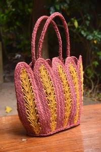 Sacs faits sur mesure en fibre de banane 100% naturelle fabriqués à partir de fibre de banane naturelle pour la revente et pour les magasins naturels et biologiques-jaune - Product Image 2