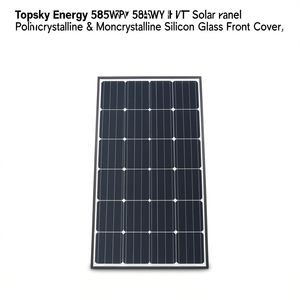 Panneau solaire Topsky Energy 585W HJT, silicium polycristallin et monocristallin, couverture en verre, modèle d'origine américaine PES-SPS-SOL-21163 - Product Image 3