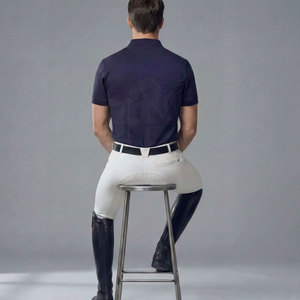 Camiseta Cómoda para Montar a Caballo para Hombre, 100% Algodón Tejido, Transpirable, Ecológica, para Actividades de Entrenamiento al Aire Libre - Product Image 4