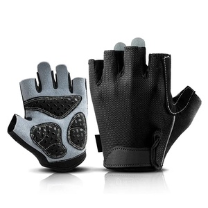 Custom Sport Sublimated Half Finger Gel-<b>Padded</b> Cycling Gloves PU Leather Cycling Gloves Breathable Durable-Cycling Gloves - Product Image 1