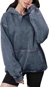 เสื้อมีฮู้ดสำหรับผู้ชายและ100% ผ้าคอตตอนแบบปักลายทรงโอเวอร์ไซส์สำหรับฤดูหนาว - Product Image 2