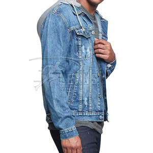 Ropa de invierno para hombre, pantalones vaqueros informales con capucha, pantalones vaqueros informales de Color sólido, Sudadera con capucha, ropa de moda, pantalones vaqueros ajustados, Sudadera con capucha para hombre - Product Image 4