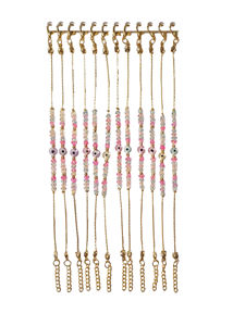 DAFNI – Bracelets en macramé faits main de style bohème variés avec perles œil porte-bonheur – Cadeaux promotionnels originaux - Product Image 5