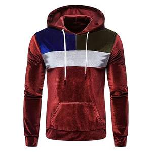 Sudadera con Capucha de Terciopelo para Hombre, 100% Algodón, Invierno 2026, Venta al Por Mayor, Personalizable con Bordado Liso OEM - Product Image 1