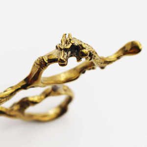 กรรไกรตัดขนสัตว์เลี้ยงใบมีดโค้งคมกรรไกรตัดผม - Product Image 5