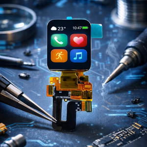 1.78인치 <span class=keywords><strong>AMOLED</strong></span> 디스플레이 368x448 해상도 MIPI/SPI 인터페이스 16.7M 색상 리얼 RGB 초박형 0.8mm 모듈 스마트 웨어러블용 - Product Image 1