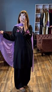 เสื้อที่มีคุณภาพดีมีการปักที่สวยงามด้วยผ้าไหมเรยอนปักด้วยด้ายเต็มรูปแบบ - Product Image 2