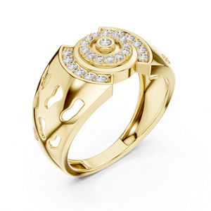 Bague de mariage en or blanc 14 carats avec diamant de laboratoire rond pour femme, 0,33 ct, certifiée IGI, tendance, plaquée or, nouveau diamant cultivé - Product Image 5