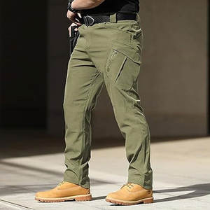 Pantalons pour hommes d'usine automne et hiver pantalons extensibles épais pantalons d'affaires décontractés à la taille pour hommes personnalisés - Product Image 3