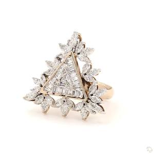 Classic Modern <b>Gold</b> Diamond Ring for Women Elegant <b>Sparkle</b> Fine Jewelry Stylish Wedding Engagement Gift Ring - Product Image 4